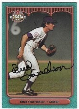 BUD HARRELSON 2003 FLEER FALL CLASSIC AUTOGRAPHED SIGNED # 41 METS DECEASED
