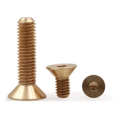 Brass Allen Hex Socket Countersunk Flat Head Screws Bolts M2/M2.5/M3/M4/M5/M6/M8