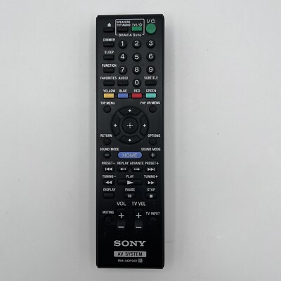 Sony AV System RM-ADP057 Remote Control TESTED AND WORKS!