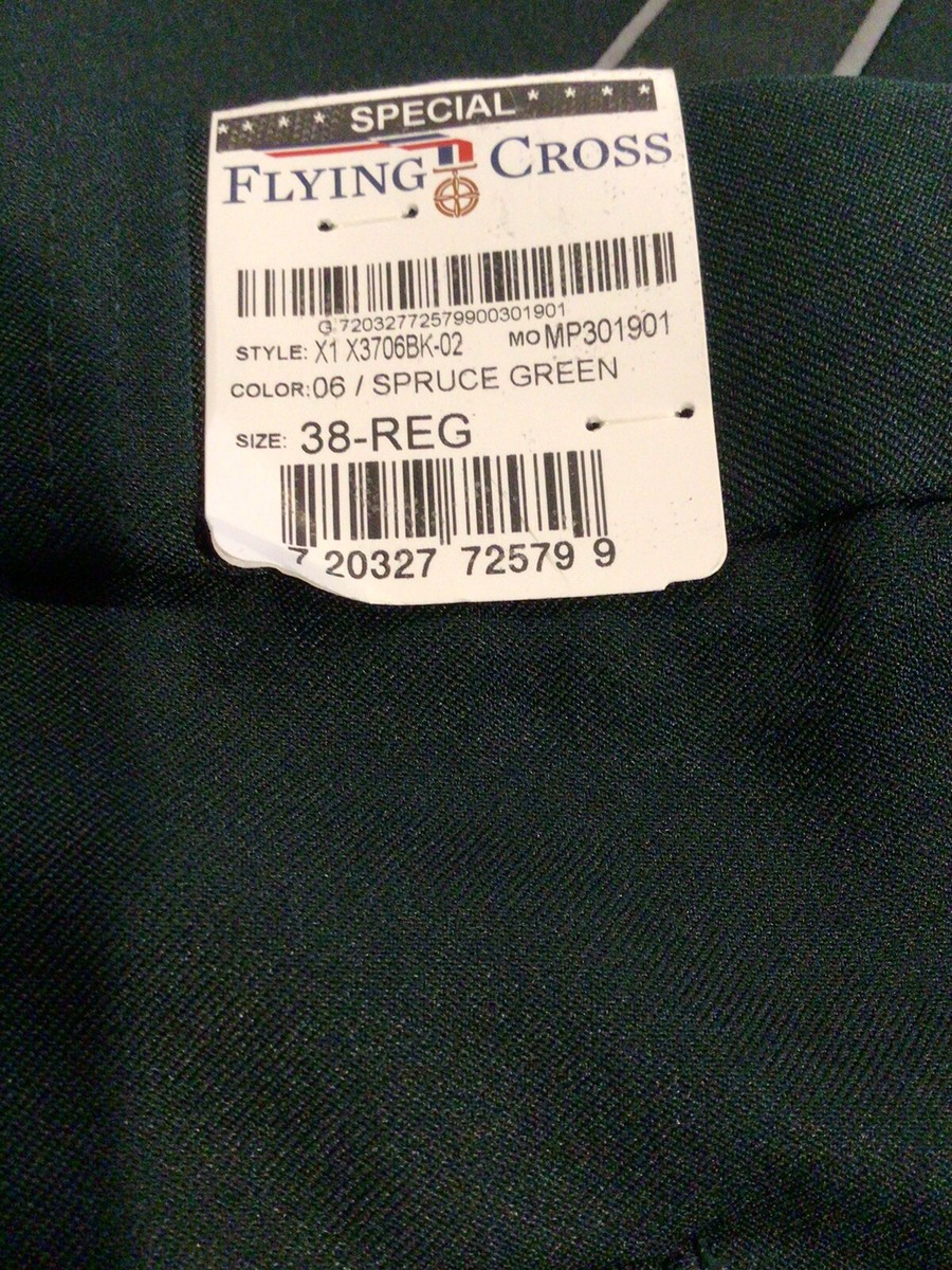 その他 NO.J Flying Cross Men's Polyester SpruceGreen w/Gray & Green Stripe