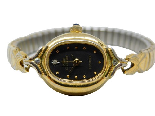 Sarah Coventry Gold Floral Bracelet Watch with Braided Band Women main image 4