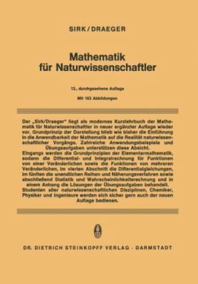 Mathematik Fur Naturwissenschaftler, Paperback by Sirk, H.; Draeger, M. (EDT)...