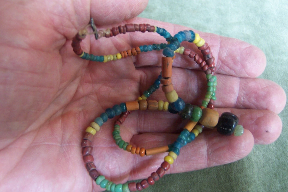 INDO PACIFIC beads-1500-2000 years old -22 inches-Java to Cambodia