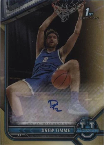 2021-22 Bowman University - Drew Timme #BCPA-DT