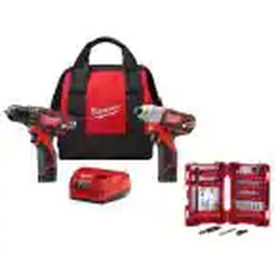 Milwaukee Drill/Impact Driver Combo Kit 12-V (2-Tool) Driver Bit Set (45-Piece)