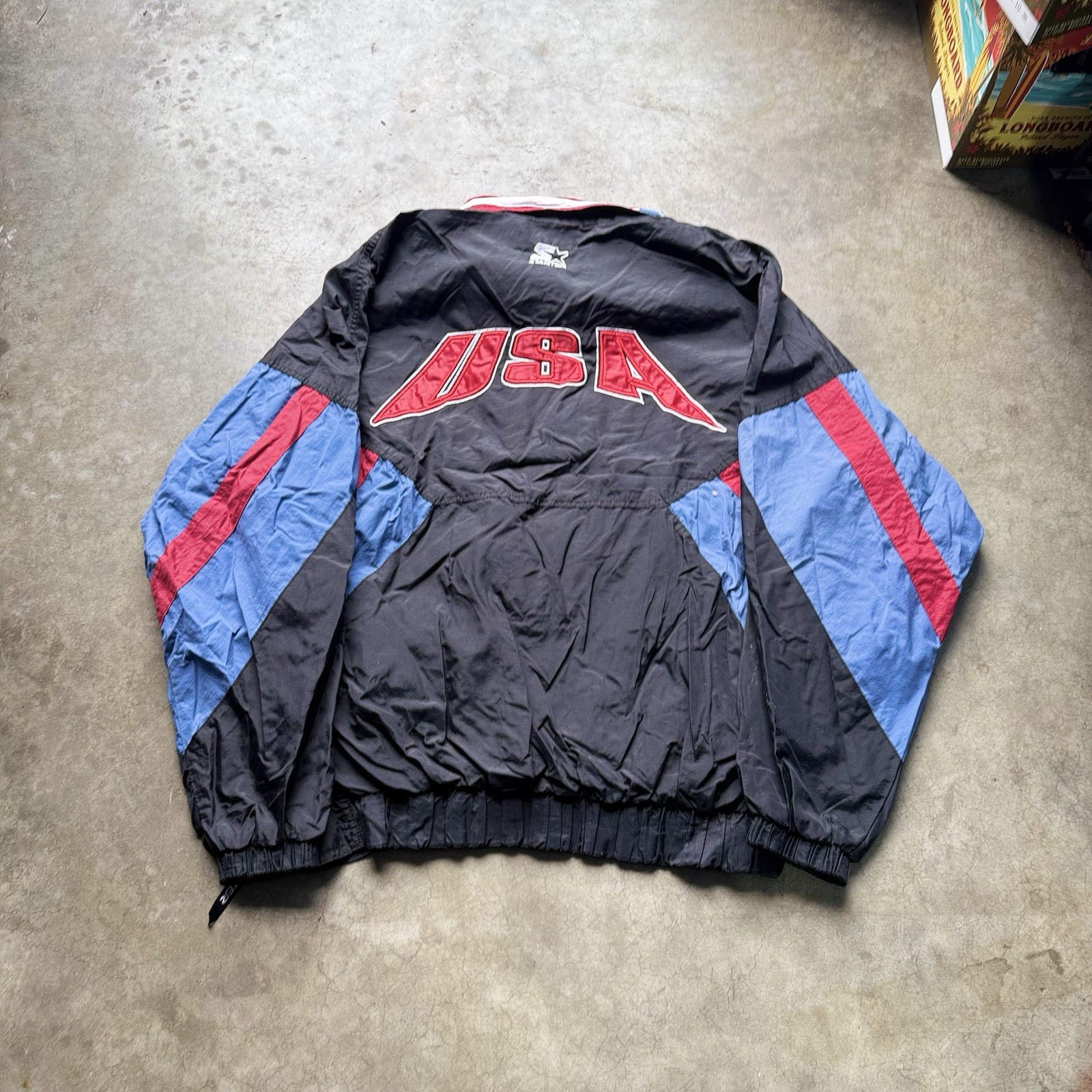 1996 Olympics Patterned Windbreaker Jacket Men’s … - image 2