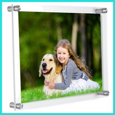 Acrylic 8.5 x 11 Frame -Inner 8x10 Picture Frame -Wall Mount Photo Frame Use ...