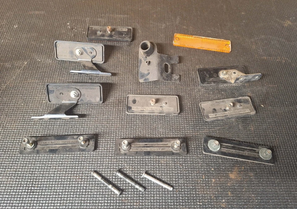 Reflectores traseros Stanley rojo naranja Kawasaki Yamaha Foto 2 de 2