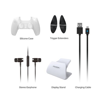 8 In 1 Handle Protective Cover Trigger Button Handle Display For PS5 Controller