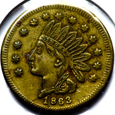 1863 J.W. Low Books Wallpaper Market St. Springfield, OH Civil War Token   R1896