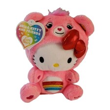 Hello Kitty and Friends Care Bears Hello Kitty Cheer Bear 9 Tall Plush Toy
