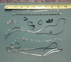 30.6.5g .925 Sterling Vtg. Necklaces Rings Etc.