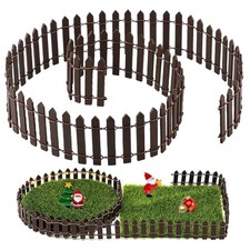 Miniatur Gartenzaun Holz Braun 5x90 cm Deko Basteln Garten Modellbau