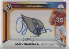 2019 Panini Elements Rookie Neon Signs Orange 65/199 Andy Isabella Auto 8k4