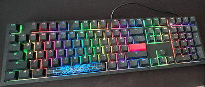 Ducky Shine 7 Blackout Mechanical USB Metal Keyboard Cherry MX Brown Switches