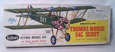 GUILLOWS THOMAS MORSE SCOUT 24'' KIT - UNBUILT & STILL FACTORY PACKED IN NICE BOX