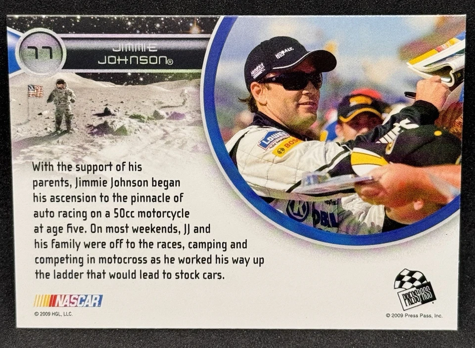 Jimmie Johnson 2009 Press Pass Eclipse Pathfinders #77 - NASCAR - Image 2 of 2