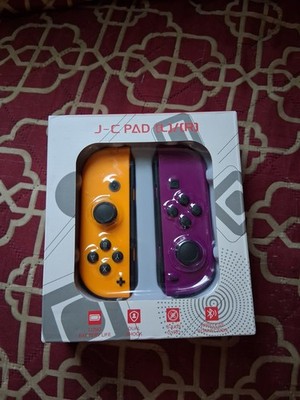 Wireless J-C PAD (L)/(R) Controller for Nintendo Switch ORANGE AND PURPLE- NEW
