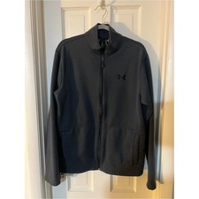 Under Armour Men's ColdGear Fleece Jacket Medium Black 1247044