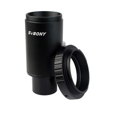SVBONY T2 T Ring Adapter, Metal 1.25 inch Telescope Accessory, black