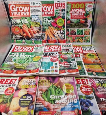Various Gardening  Magazines Majority Grow your Own Bundle of 14 Magazines