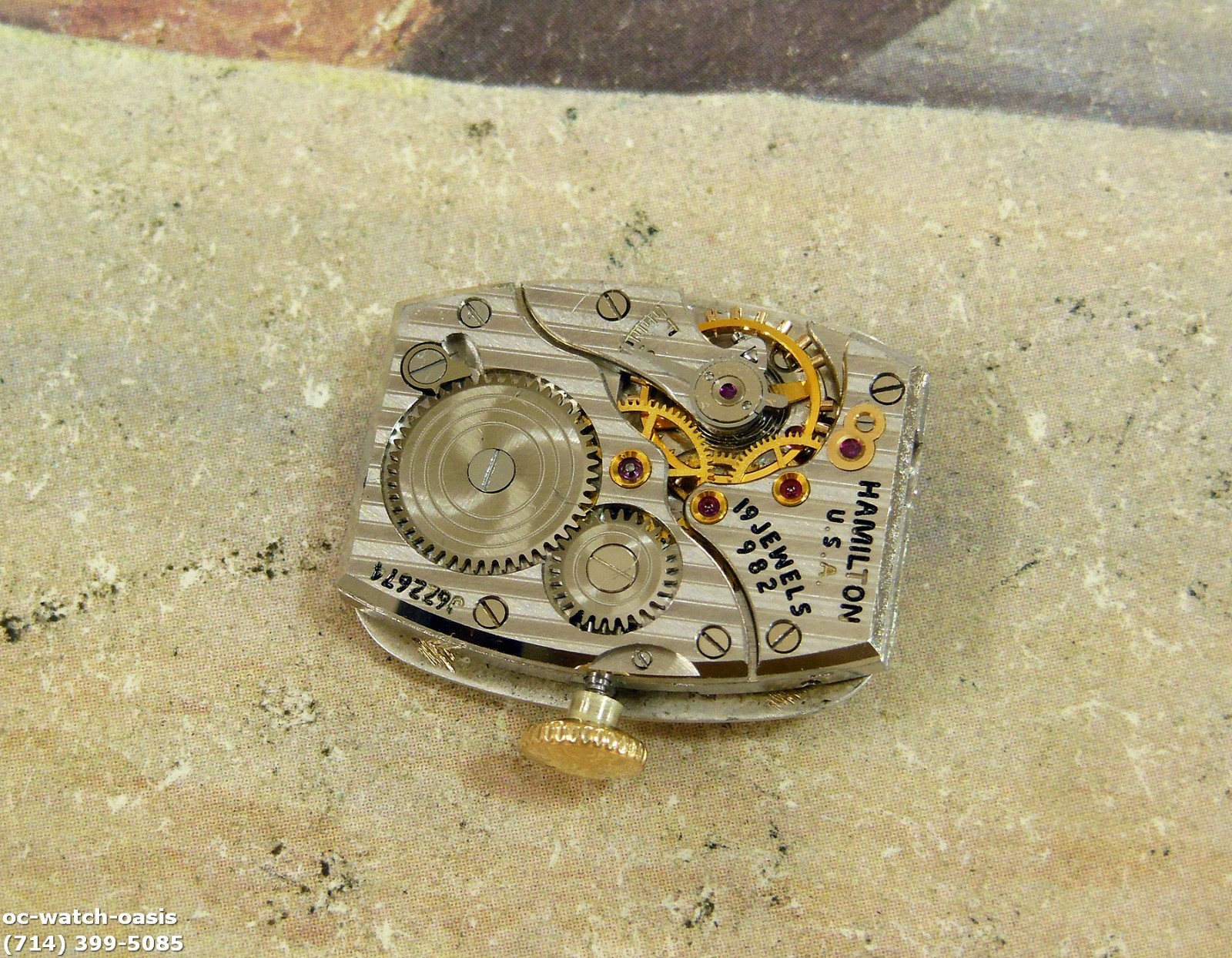 1950 Vintage HAMILTON BOULTON, Stunning SILVER Dial, Serviced & Warranty