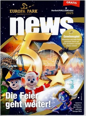 Europa Park News Info-Magazin Herbst/HALLOWinter 2025  in Deutsch #04 #20062026