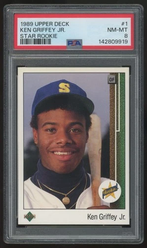 1989 Upper Deck Ken Griffey Jr. RC #1 PSA 8 *919