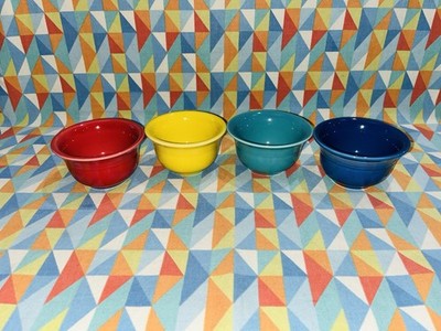 Fiestaware Mix Set Bouillon Bowl 4 Fiesta Small Prep Dessert Fruit Cup FREE ship