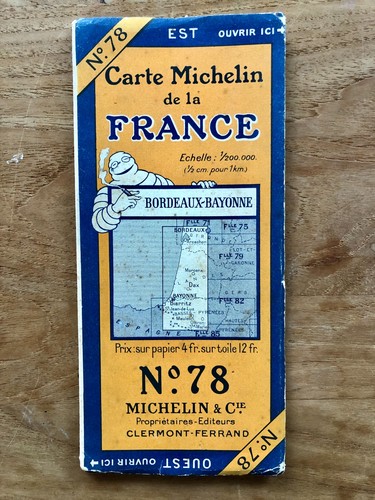 Ancienne carte MICHELIN n° 56 - Paris Reims - 1969 - Excellent état