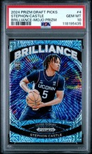 2024 PANINI PRIZM DRAFT PICKS BRILLIANCE MOJO PRIZM STEPHON CASTLE 9/25 PSA 10