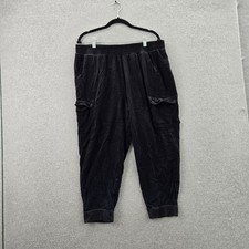 Torrid Women Pants 2 Black Cargo Button 23 In...