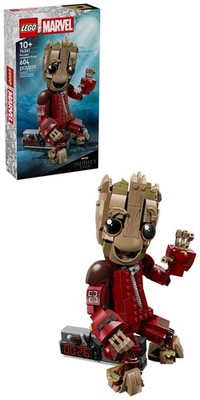 LEGO 76341 Marvel Groot im Ravager-Outfit, beweglich, Guardians of the Galaxy