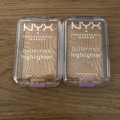 Neu NYX Professional Make-up Buttermelt Highlighter in Butta in Bronze x2 2 Artikel