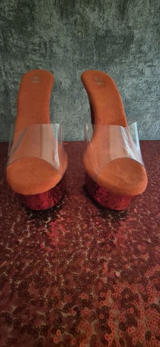 High Heels Plateau Pantolette Sandalette Mules - Bild 4 von 4
