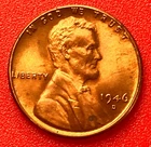 1946-D Lincoln Wheat Cent Penny GEM RED BU From an Original Bank Roll