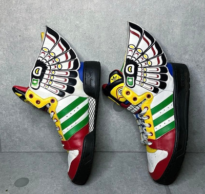 US 6,5 - adidas Jeremy Scott JS Eagle Wings Totem Sneaker Mehrfarbig Q23171