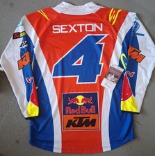 Chase SEXTON #4 Signed KTM Replica Jersey - JSA - BLUE - Adult Medium