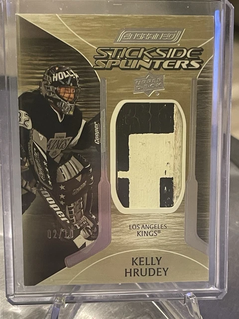 Upper Deck Engrained Icons Stickside Splinters Kelly Hrudey Kings Spiel - Gebraucht #/10