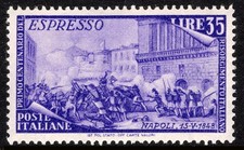 Italia Repubblica 1948 Risorgimento Espresso Lire 35 ** MNH ottima centratura