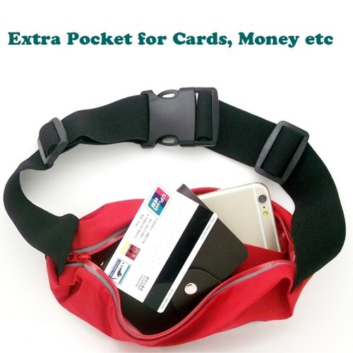 Belt Band Running Waist Bag Sports Gym Workout Case Cover Pouch for Smartphones - Picture 5 of 6