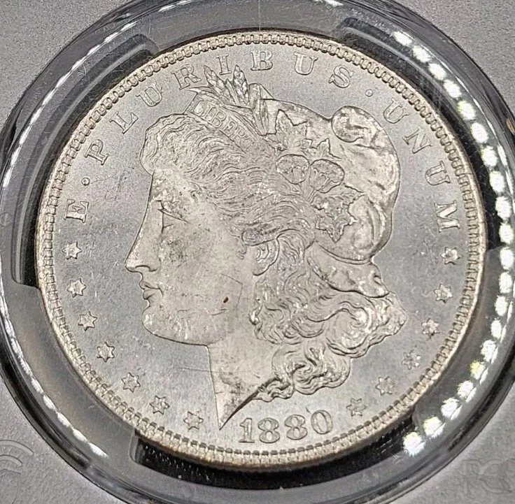 1880 Morgan Dollar | PCGS MS64 - Image 3 of 4