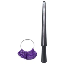 Ring Size Durable Mandrel Finger Gauge Ring Sizer Tool for Jewelry Making