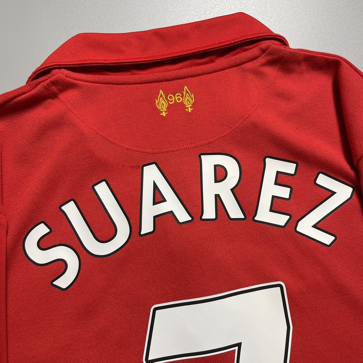 LIVERPOOL WARRIOR 2012/2013 FOOTBALL HOME JERSEY #7 SUAREZ