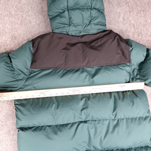 LL Bean Jacket Mens Large Dark Pine Down Tek 650 Coat Parka Mountain Classic Zip - Picture 12 of 16