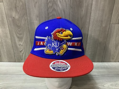 Kansas Jayhawks Snapback Hat Cap Adjustable Adult Baseball, Zephyr - Picture 2 of 10