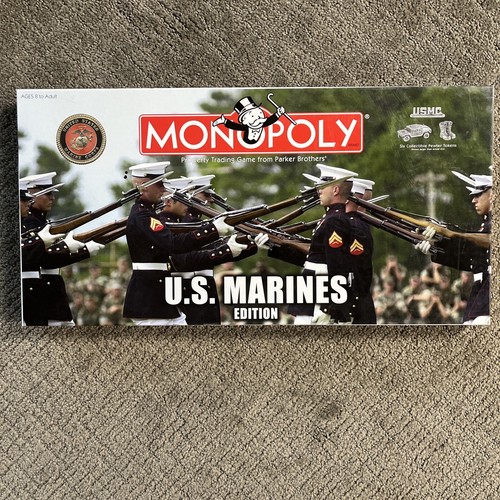 Monopoly U.S. Marines Edition Parker Brothers USMC Incomplete