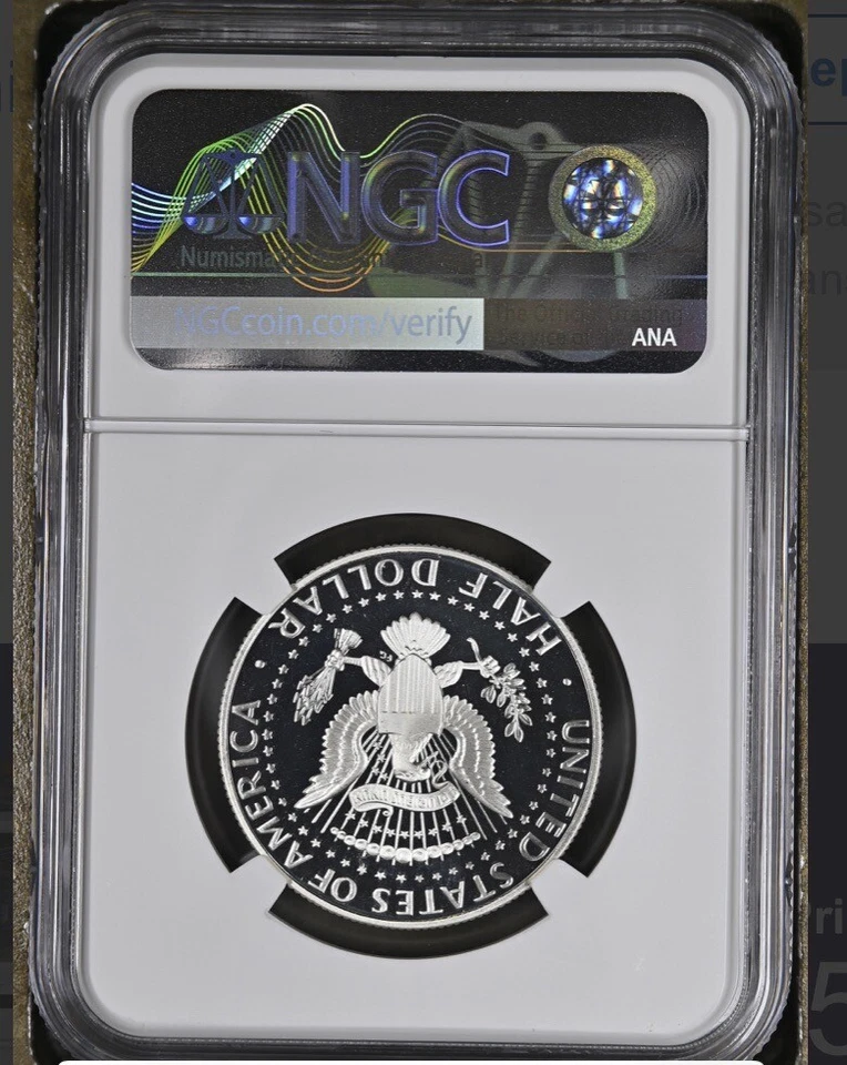 2006 S Silver 50C Kennedy 50C NGC PF 69 Ultra Cameo - Image 2 of 2