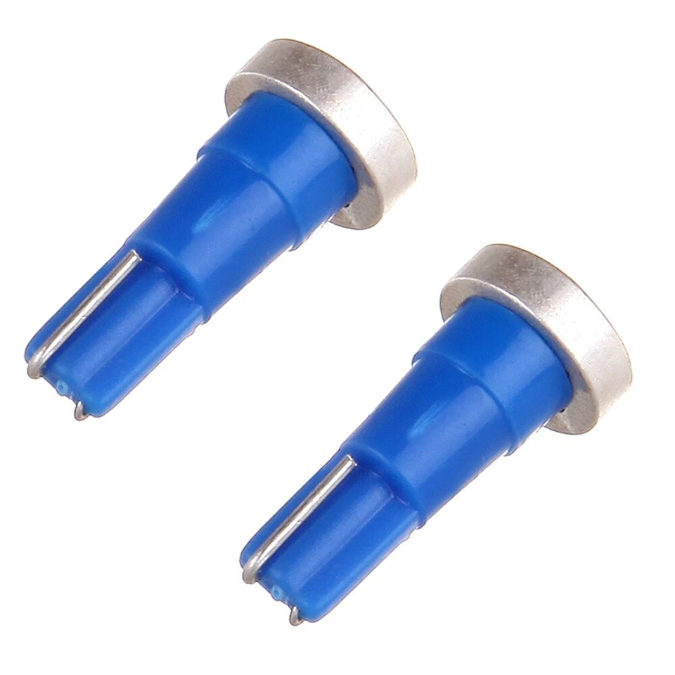 10 piezas T5 COB 0.5w tablero de instrumentos súper azul LED bombillas luz 37 73 74 para Chevy Foto 2 de 4
