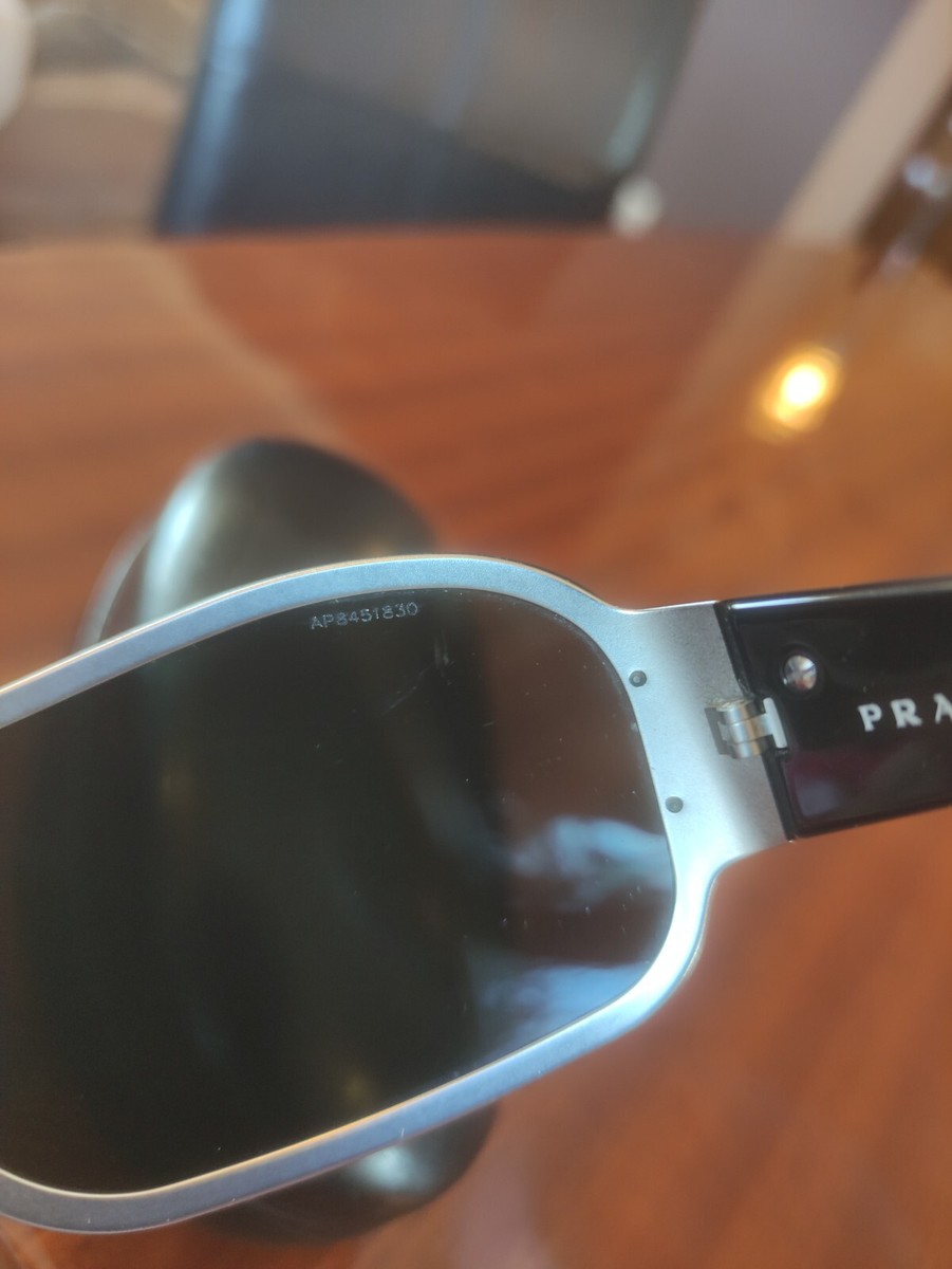 PRADA サングラス　SPR 63H モード　正規品 Prada SPR 63H Shield Man Women Black Sunglasses | eBay